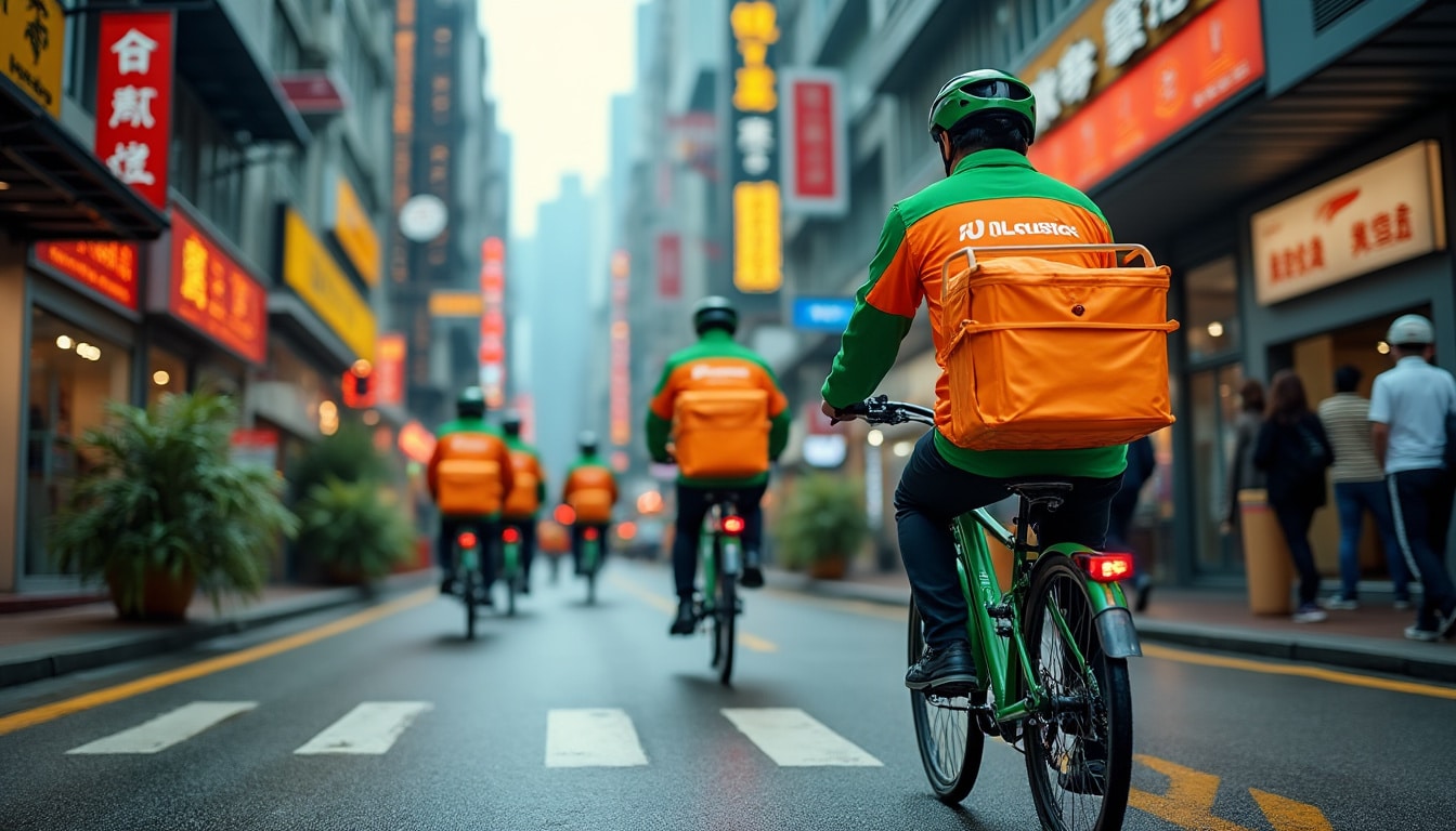 Photos de la cyclo HK Logistic : transport urbain durable et efficace
